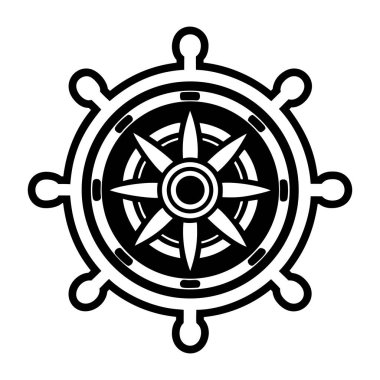 pusula simgesi, vektör illüstrasyonu