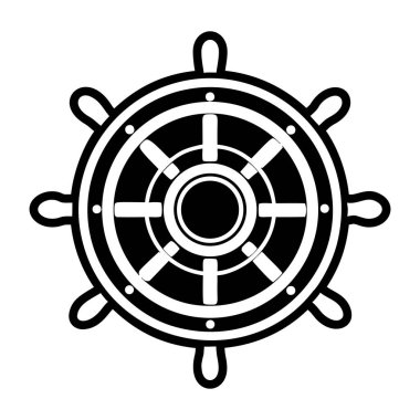 Gemi direksiyon simgesi, basit stil