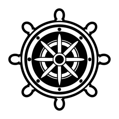 Gemi direksiyon simgesi, basit stil