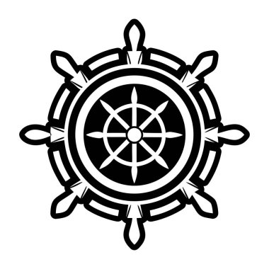 deniz yaşamı simgesi, basit biçim