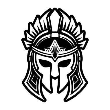 Kalkanlı kask ve Yunan defne çelengi