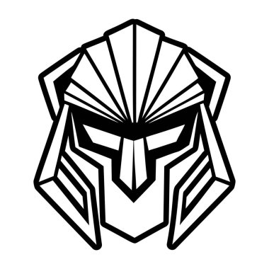 Robot kafa yüzünün vektör tasarımı. vektör grafiği