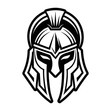 Kask Savaşçısı baş vektör çizimi tasarımı
