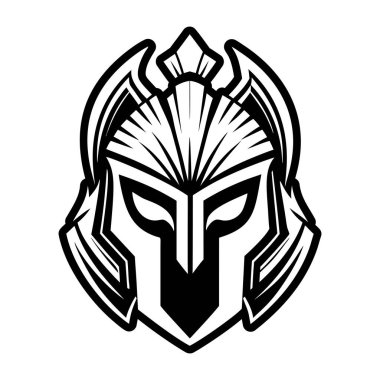 savaşçı baş vektör çizimi