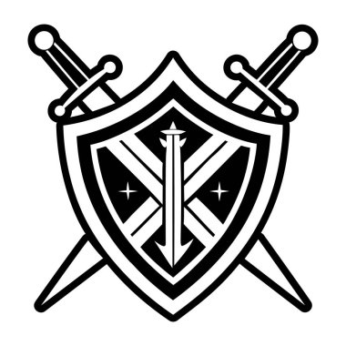 Çapraz kılıçlar ve kalkan