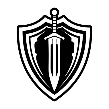 Kılıçlı kalkan ve kalkan simgesi