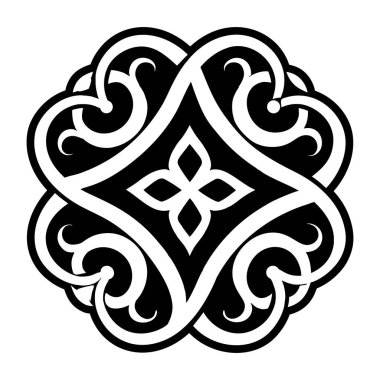 Kelt çapraz süsü, vektör illüstrasyonu