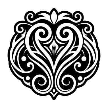 soyut süslemeli vektör çizimi.