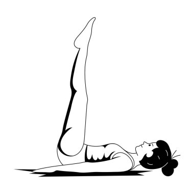 Pilates Egzersiz yapıyor kadın