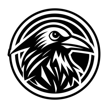 siyah ve beyaz daire logosu