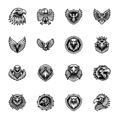 Kartal logosu, kartal başı, kartal vektörü, logo