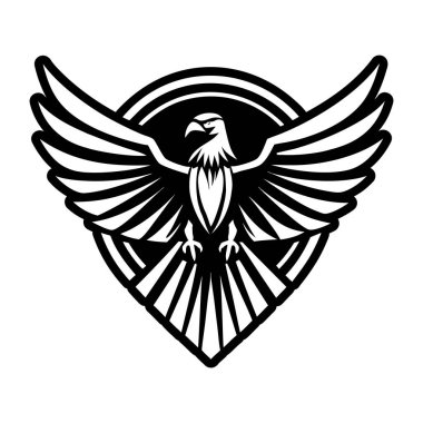 kartal simgesi, basit vektör illüstrasyonu