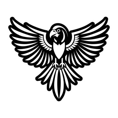 kartal kuş amblemi resim vektör illüstrasyon tasarımı
