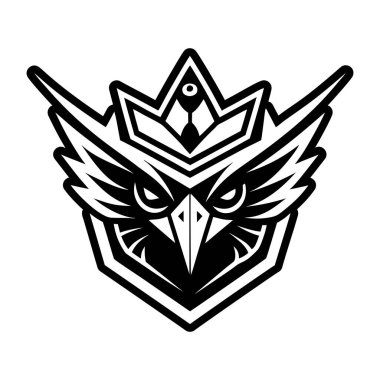 Baykuş logo vektör tasarım şablonu