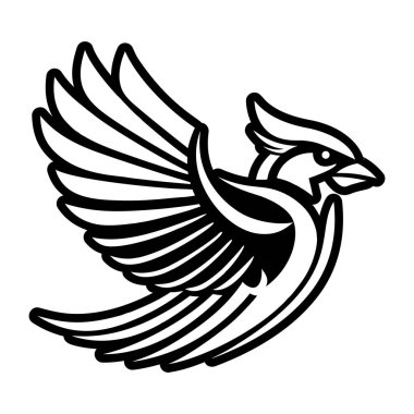 izole güvercin ikonu vektör çizimi