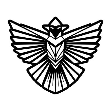 kanatlar ve kuş simgesi