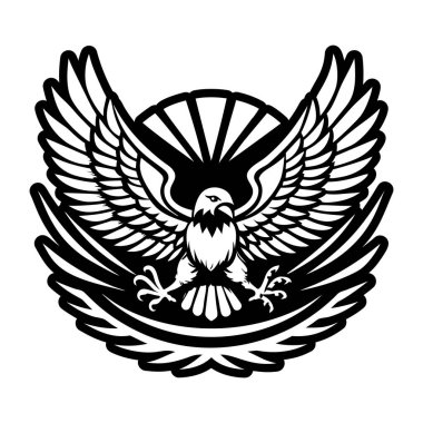 Kartal logosunun vektör illüstrasyonu