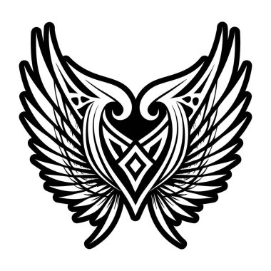 siyah ve beyaz kabile dövmesi