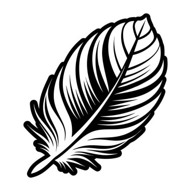 El yapımı tüy. vektör illüstrasyonu.