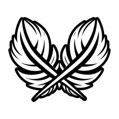 kanat simgesi, siyah stil