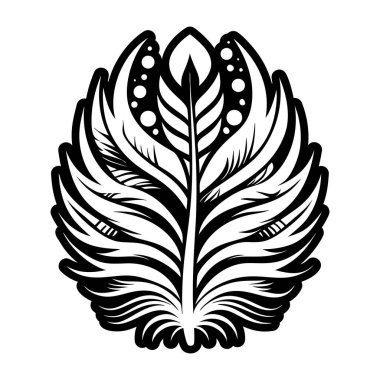 Kuşun dekoratif tasarımı