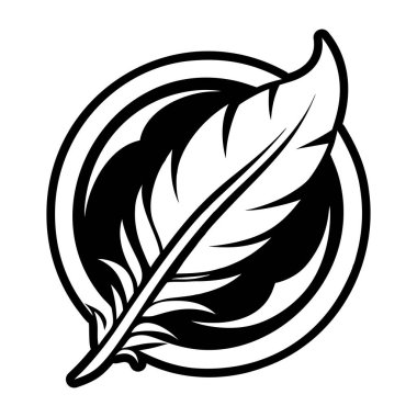 Beyaz arkaplandaki bir kuşun vektör görüntüsü