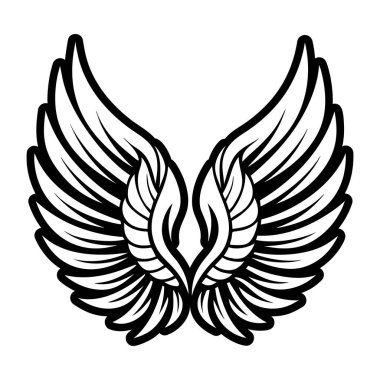 Kanatların vektör illüstrasyonu.