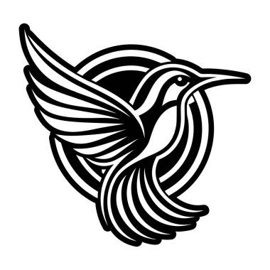 Kuş simgesi. Basit tasarım