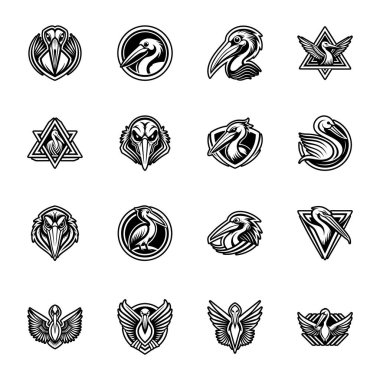 Kartal logosu hazır. vektör illüstrasyonu