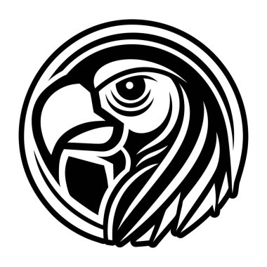 beyaz arkaplanda kartal logosu