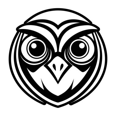 Baykuş simgesi, siyah biçim