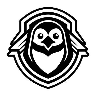 Baykuş logo tasarım vektör şablonu