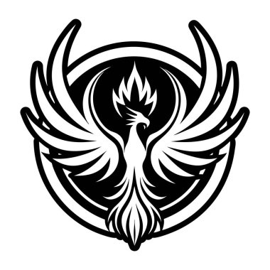 kuş logosu vektör resimleme tasarımı