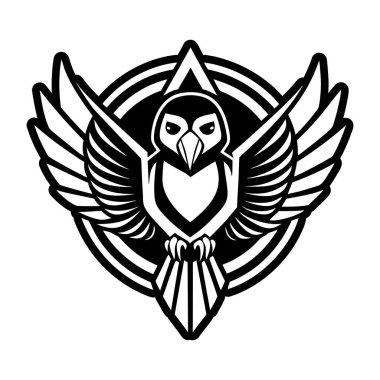 Kuş kartal vektör çizim