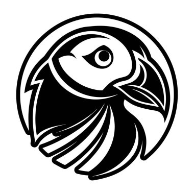 Siyah siluet dövmeli bir kuş.