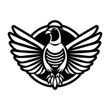 güvercin kuş simgesi vektörü