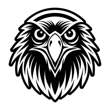 Bir kuş kafasının vektör illüstrasyonu