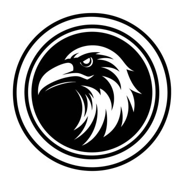 Kartal baş vektör illüstrasyonu