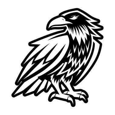 kartal logosu vektör çizimi tasarımı