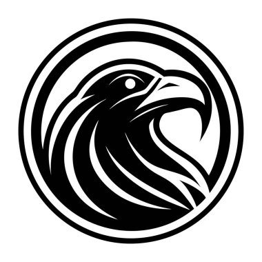 Siyah beyaz dövmeli bir kuş.