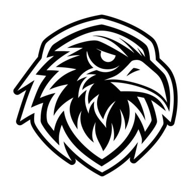 Kartal başlı maskot logosu tasarımı