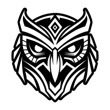 kabile maskesi baş vektör çizimi