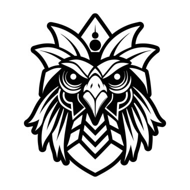 Baykuşun vektör illüstrasyonu