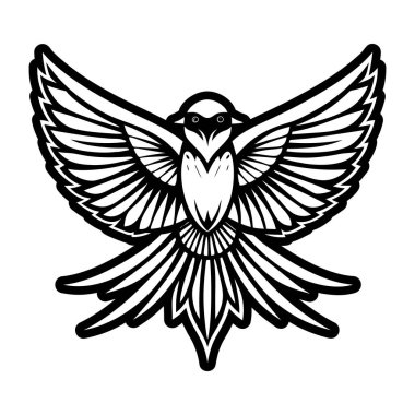kuş kanadı logo vektör tasarımı
