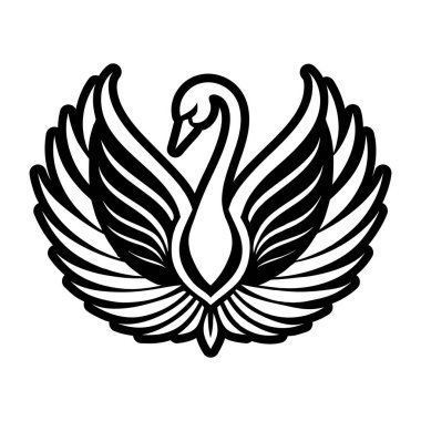 kuş kanadı logo tasarım vektör şablonu