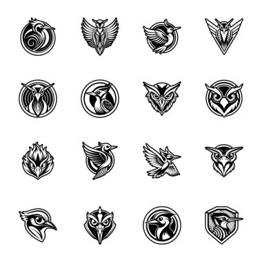 kartal kafası vektör kümesi