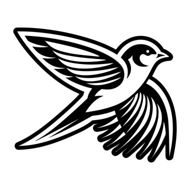 Kuş. Web simgesi basit illüstrasyon