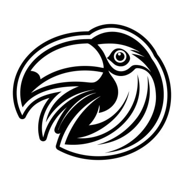 vektör siyah kuş dövmeli.