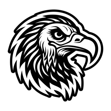 kartal maskotu vektör tasarımı çizimi