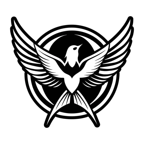 kuş logosu şablon vektör ikonu tasarımı illüstrasyonu